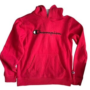Champion Kids’ Red Fleece-Lined Hoodie Size XL